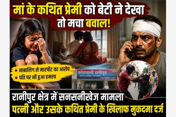 मां के कथित प्रेमी को बेटी ने देखा तो मचा बवाल, नाबालिग से मारपीट का आरोप; पति पर भी हुआ हमला