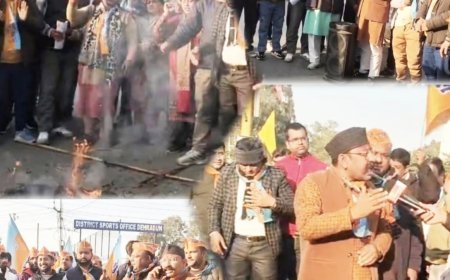 अंकिता न्याय आंदोलन में सुराज सेवा दल की हुंकार, स्वामी दर्शन भारती के खिलाफ सड़कों पर फूटा आक्रोश, किया पुतला दहन..