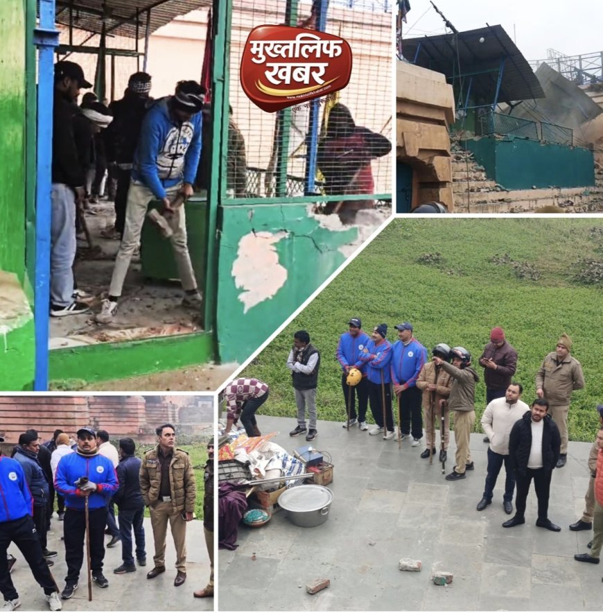 Piran kaliyar:- सुबह-सवेरे प्रशासन का एक्शन, कलियर पुरानी गंगनहर किनारे बनी अवैध मजार पर चला बुलडोज़र