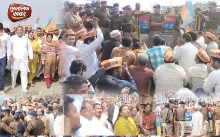 मंगलौर में सुराज सेवा दल को पुलिस ने रोका, अमित शाह को ज्ञापन देने जा रहे कार्यकर्ताओं का हंगामा