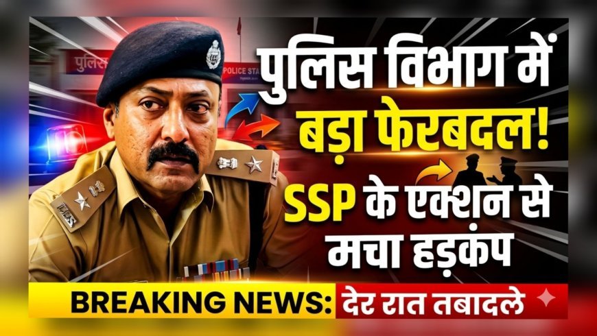 हरिद्वार पुलिस में बड़ा फेरबदल: SSP नवनीत सिंह ने देर रात किए कई निरीक्षकों व उपनिरीक्षकों के तबादले