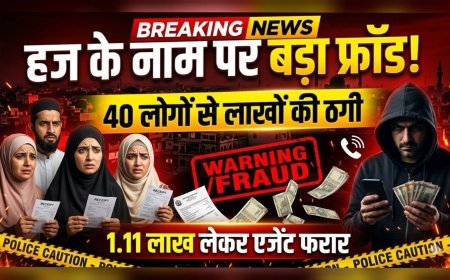 हज यात्रा के नाम पर बड़ा फ्रॉड: 40 लोगों से लाखों की ठगी, एजेंट फरार