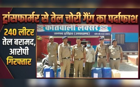 लक्सर में ट्रांसफार्मर से तेल चोरी करने वाले गैंग का खुलासा, एक आरोपी गिरफ्तार