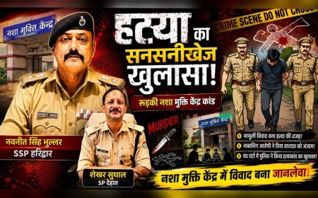 रूड़की के नशा मुक्ति केंद्र में हुए हत्याकांड का चंद घंटों में खुलासा! मामूली विवाद ने ली जान..